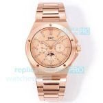Swiss Copy IWC Schaffhausen Ingenieur Perpetual Calendar Automatic Rose Gold Watch 
